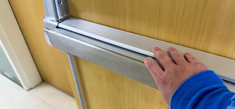 Installing a Push Bar on a Door Morton Grove